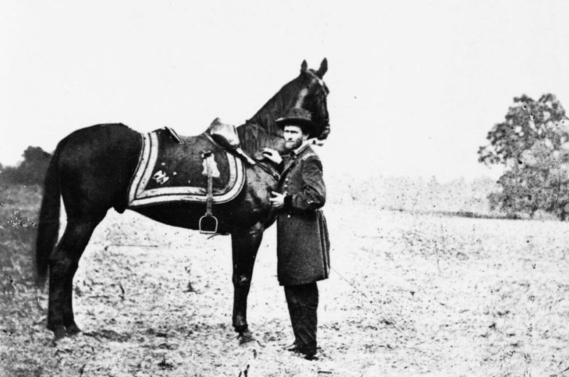 General Grant with his horse Cincinnati