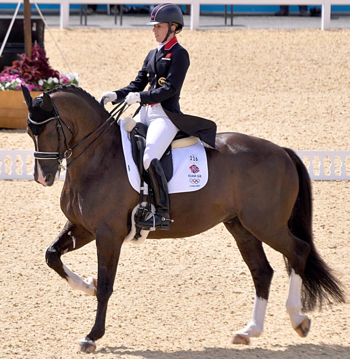 Charlotte Dujardin and Valegro in the ring